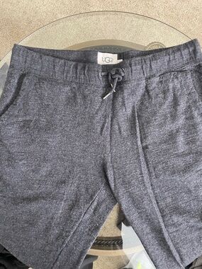 UGG Men's Charcoal Drawstring Joggers 100% Merino Wool.